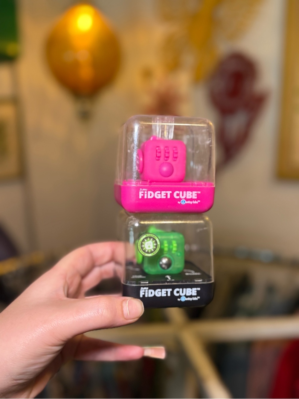 ZURU Fidget Cube Duo - Pink & Green